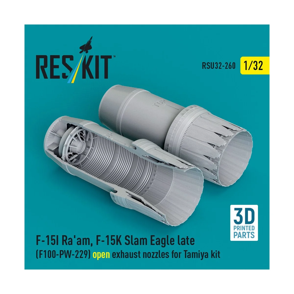 F?15I Ra'am, F?15K Slam Eagle late (F100-PW-229) open exhaust nozzl...