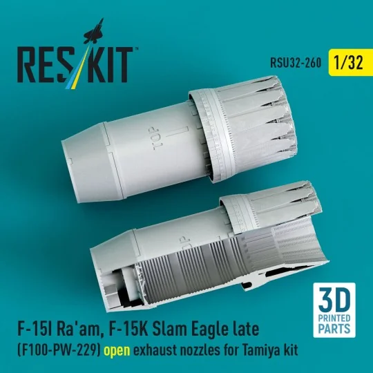F?15I Ra'am, F?15K Slam Eagle late (F100-PW-229) open exhaust nozzl...