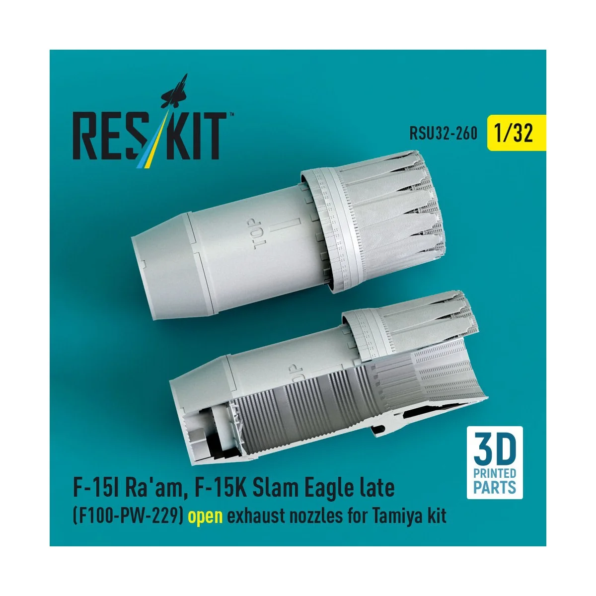 F?15I Ra'am, F?15K Slam Eagle late (F100-PW-229) open exhaust nozzl...