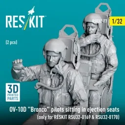 OV-10D Bronco pilots sitting in ejection seats (2 pcs) (only for RE...