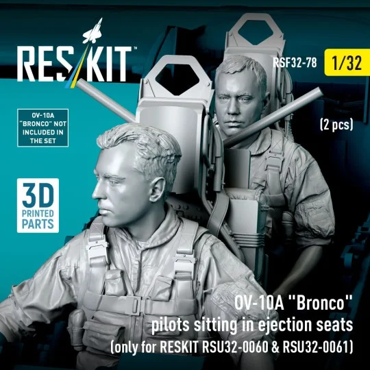 OV-10A Bronco pilots sitting in ejection seats (2 pcs) (only for RE...