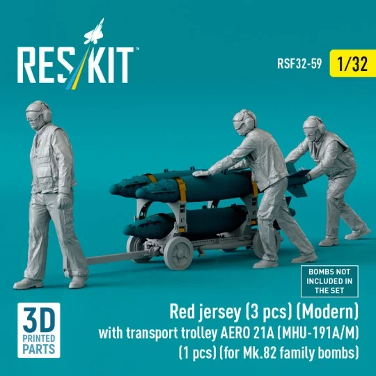 Red jersey (3 pcs) (Modern) with transport trolley AERO 21A (MHU-19...