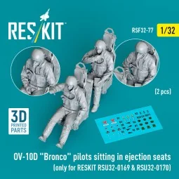 OV-10D Bronco pilots sitting in ejection seats (2 pcs) (only for RE...