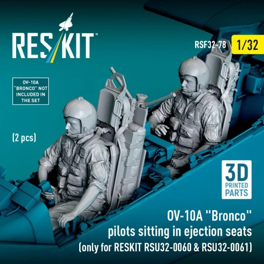OV-10A Bronco pilots sitting in ejection seats (2 pcs) (only for RE...