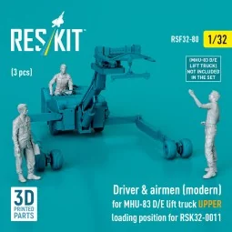 Driver & airmen (modern) (3 pcs) (MHU-83 D/E lift truck UPPER loadi...