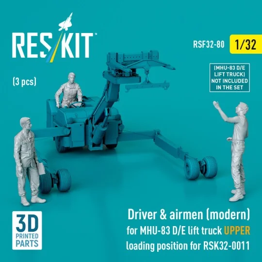 Driver & airmen (modern) (3 pcs) (MHU-83 D/E lift truck UPPER loadi...