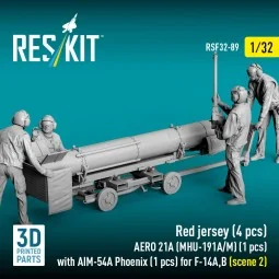 Red jersey (4 pcs) AERO 21A (MHU-191A/M) (1 pcs) with AIM-54A Phoen...