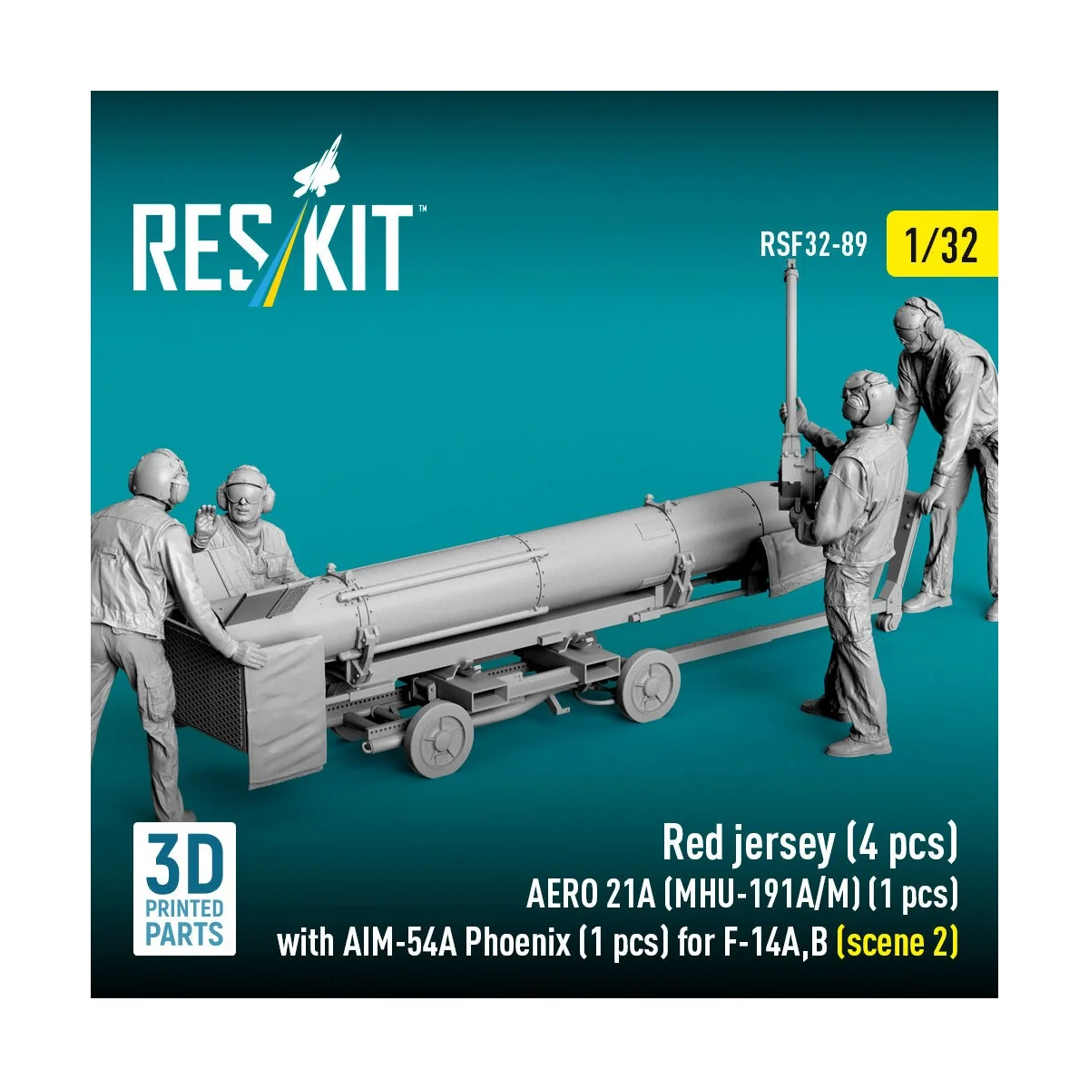 Red jersey (4 pcs) AERO 21A (MHU-191A/M) (1 pcs) with AIM-54A Phoen...