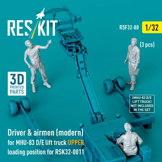 Driver & airmen (modern) (3 pcs) (MHU-83 D/E lift truck UPPER loadi...
