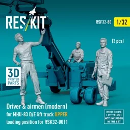 Driver & airmen (modern) (3 pcs) (MHU-83 D/E lift truck UPPER loadi...
