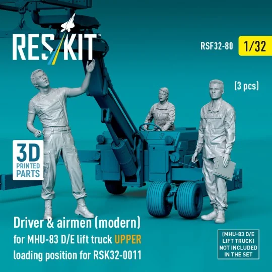 Driver & airmen (modern) (3 pcs) (MHU-83 D/E lift truck UPPER loadi...