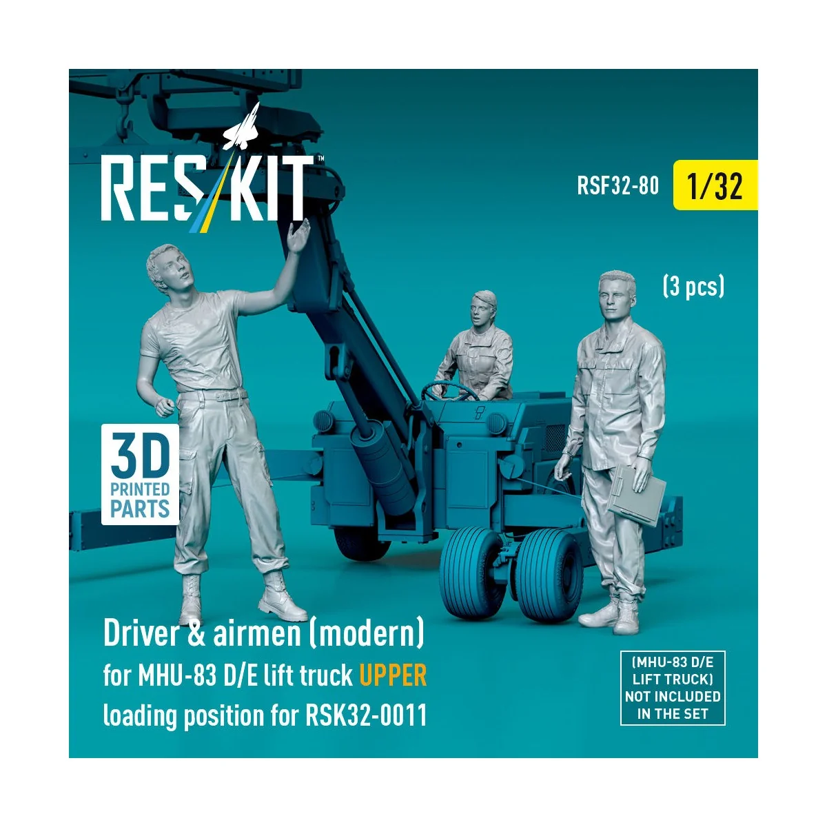 Driver & airmen (modern) (3 pcs) (MHU-83 D/E lift truck UPPER loadi...