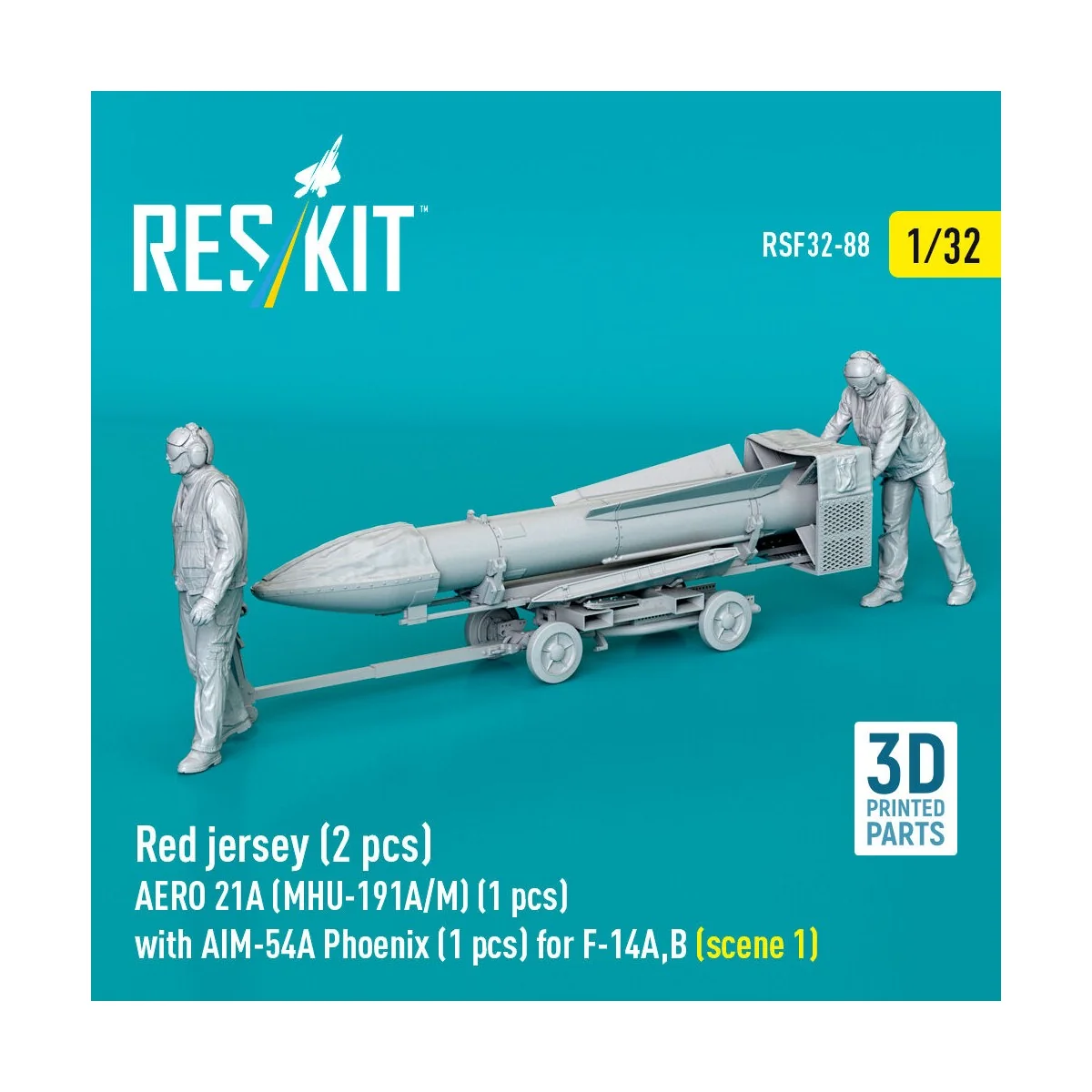 Red jersey (2 pcs) AERO 21A (MHU-191A/M) (1 pcs) with AIM-54A Phoen...
