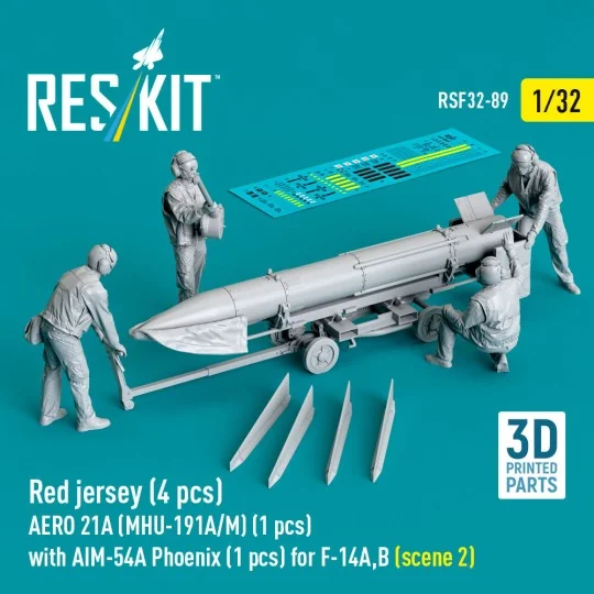 Red jersey (4 pcs) AERO 21A (MHU-191A/M) (1 pcs) with AIM-54A Phoen...