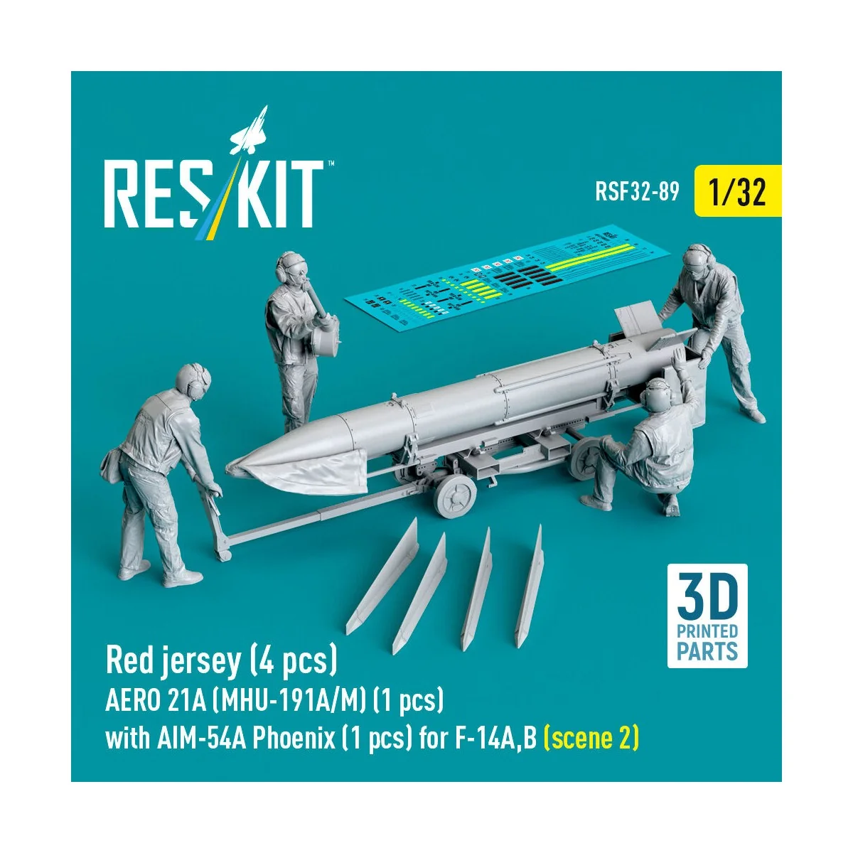 Red jersey (4 pcs) AERO 21A (MHU-191A/M) (1 pcs) with AIM-54A Phoen...