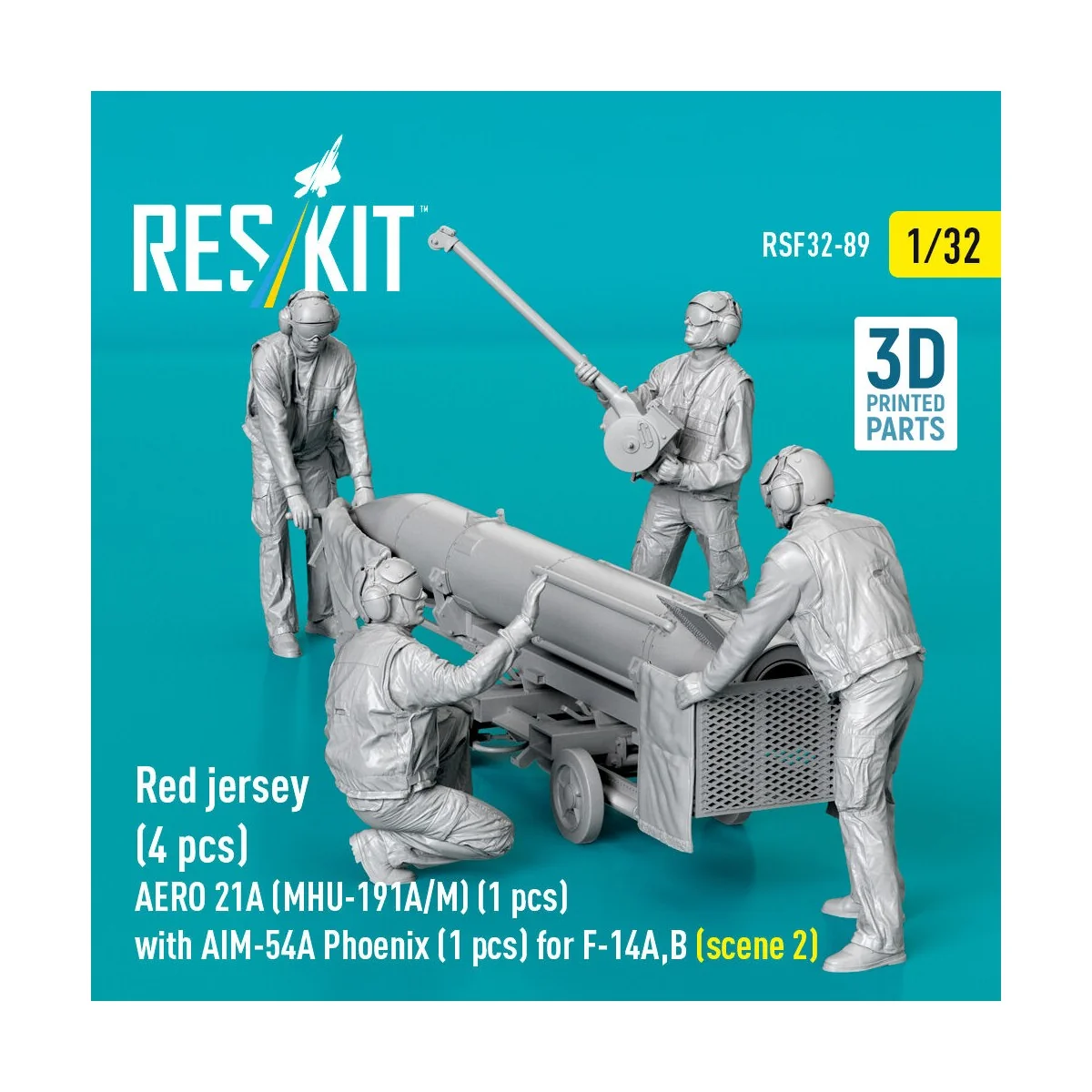 Red jersey (4 pcs) AERO 21A (MHU-191A/M) (1 pcs) with AIM-54A Phoen...