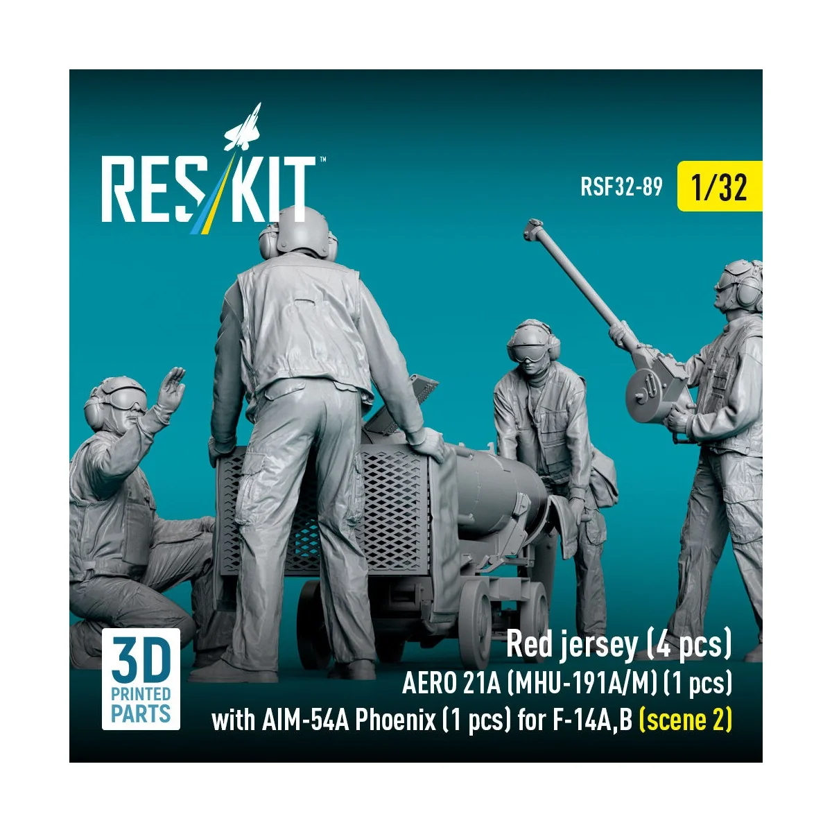 Red jersey (4 pcs) AERO 21A (MHU-191A/M) (1 pcs) with AIM-54A Phoen...