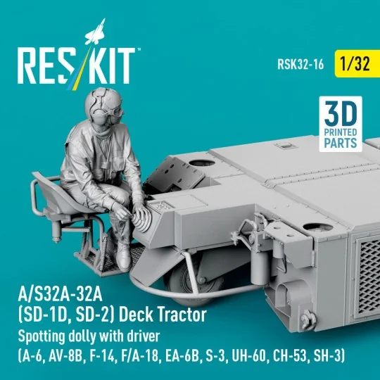 A/S32A-32A (SD-1D, SD-2) Deck Tractor Spotting dolly with driver (A...