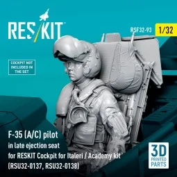 F-35 (A/C) pilot in late ejection seat for RESKIT Cockpit for Itale... 2