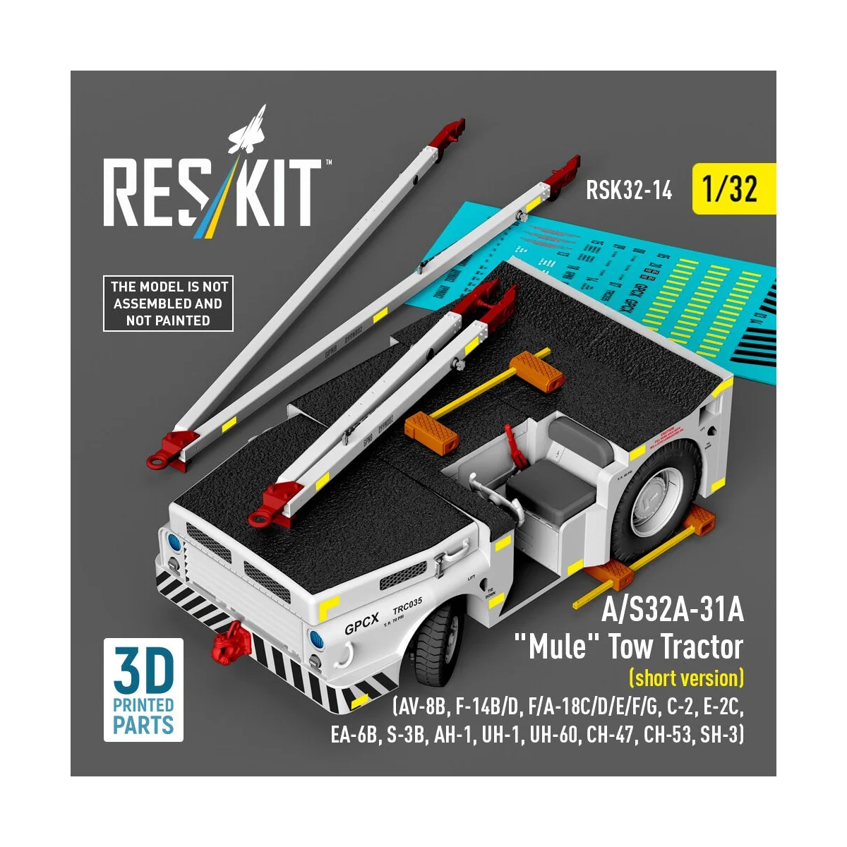 A/S32A-31A Mule Tow Tractor (short version) (AV-8B, F-14B/D, F/A-18...