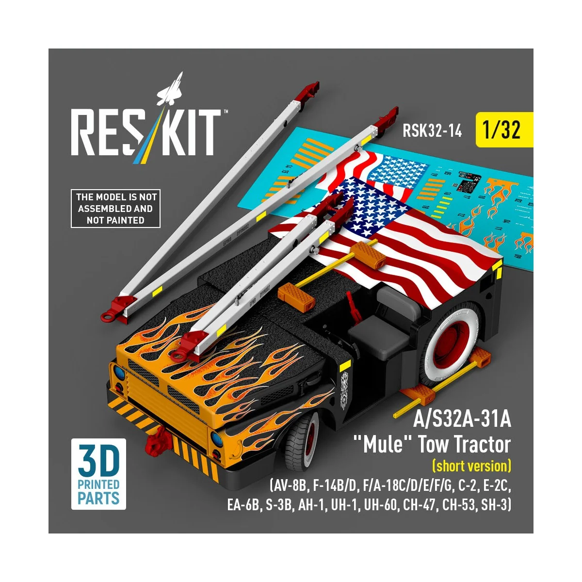 A/S32A-31A Mule Tow Tractor (short version) (AV-8B, F-14B/D, F/A-18...