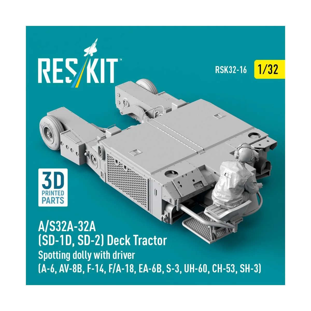 A/S32A-32A (SD-1D, SD-2) Deck Tractor Spotting dolly with driver (A...