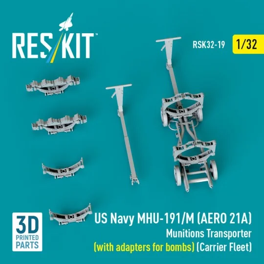 US NAVY MHU-191/M (AERO 21A) Munitions Transporter (with adapters f...