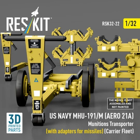 US NAVY MHU-191/M (AERO 21A) Munitions Transporter (with adapters f...