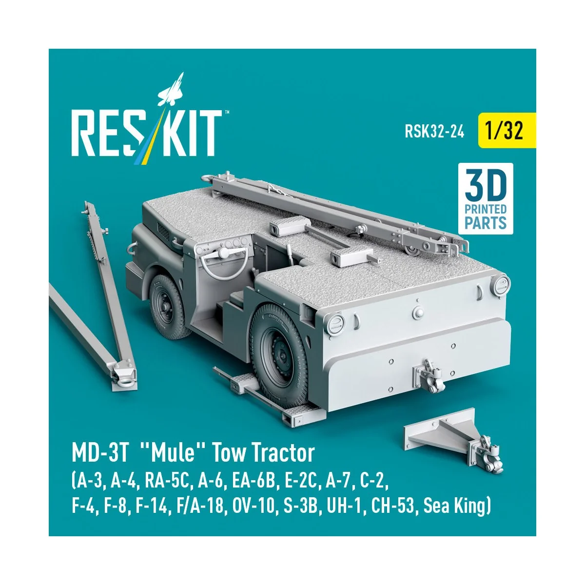 MD-3T Mule Tow Tractor (A-3, A-4, RA-5C, A-6, EA-6B, E-2C, A-7, C-2...