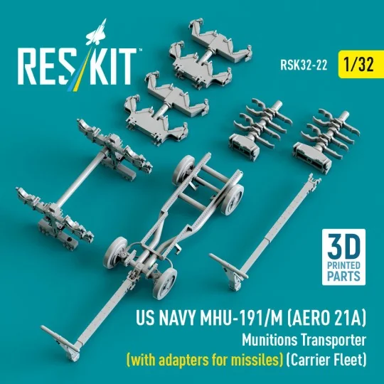 US NAVY MHU-191/M (AERO 21A) Munitions Transporter (with adapters f...