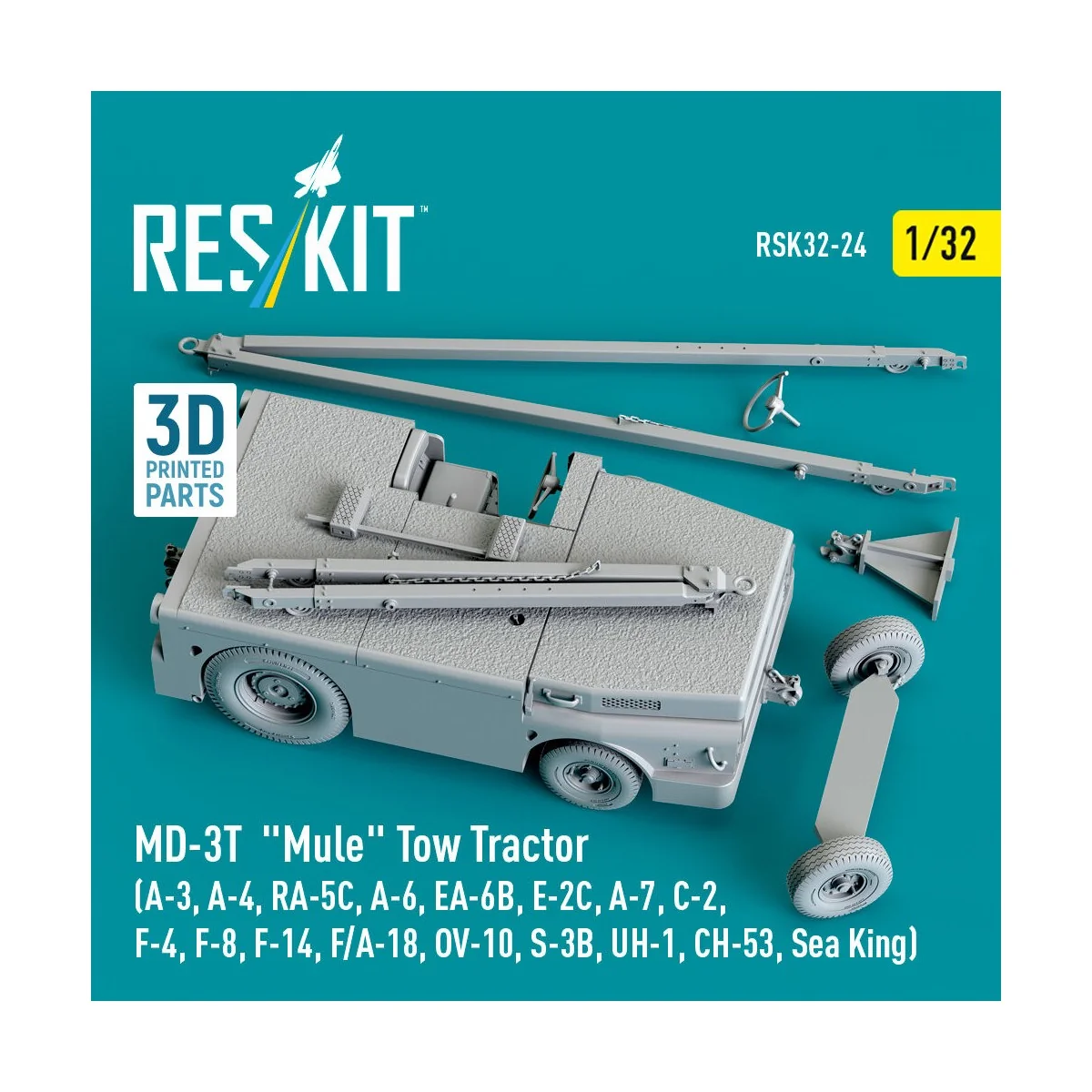 MD-3T Mule Tow Tractor (A-3, A-4, RA-5C, A-6, EA-6B, E-2C, A-7, C-2...