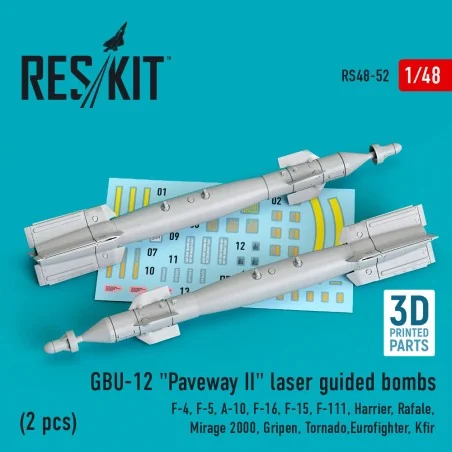GBU-12 Paveway II laser guided bombs (2 pcs) (F-4, F-5, A-10, F-16,...