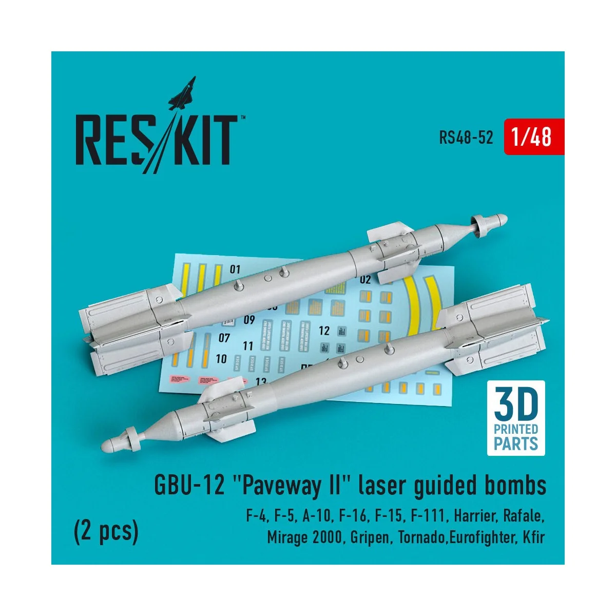 GBU-12 Paveway II laser guided bombs (2 pcs) (F-4, F-5, A-10, F-16,...