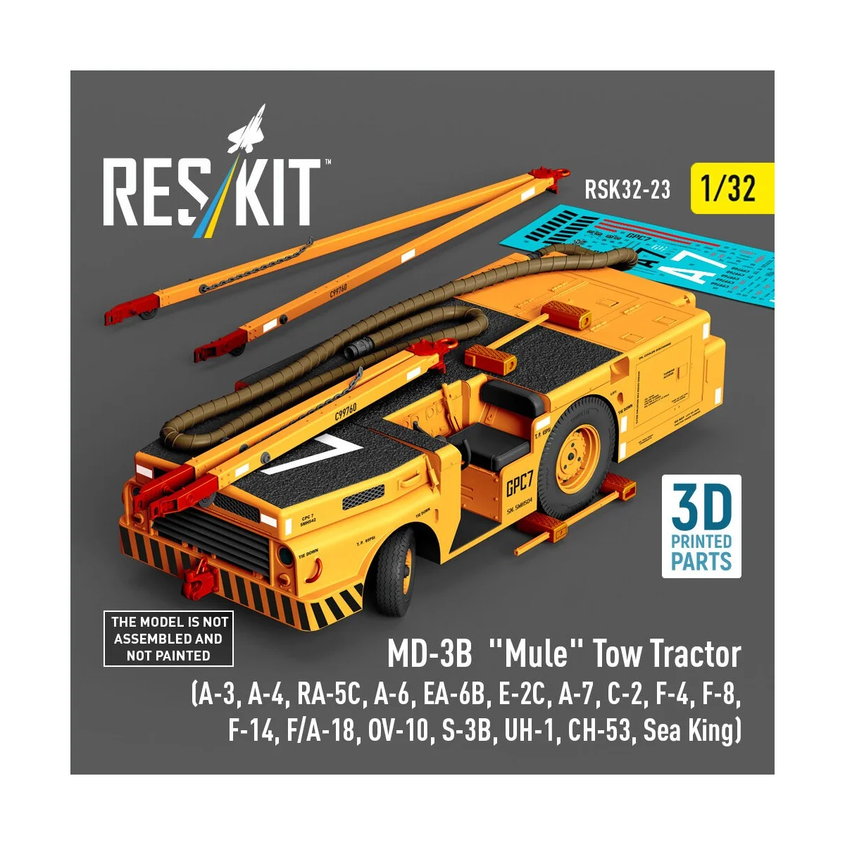 MD-3B Mule Tow Tractor (A-3, A-4, RA-5C, A-6, EA-6B, E-2C, A-7, C-2...