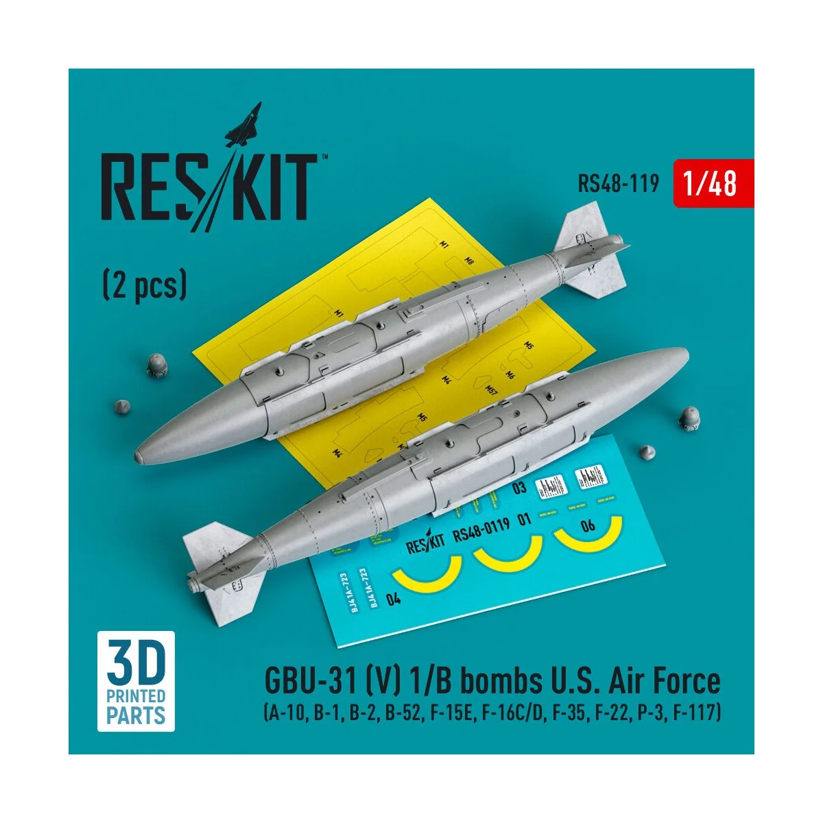 GBU-31 (V) 1/B bombs U.S. Air Force (2 pcs) (A-10, B-1, B-2, B-52, ...