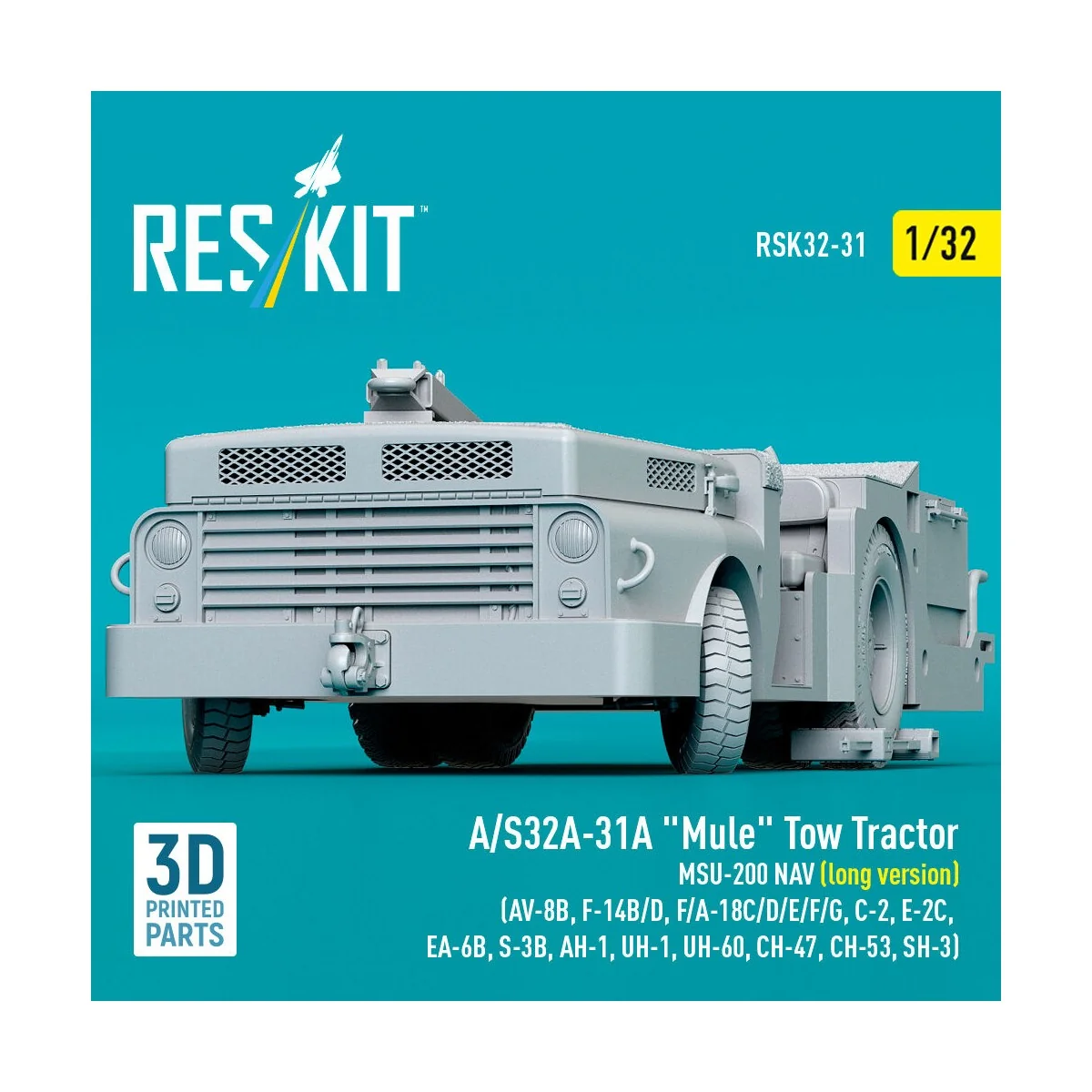 A/S32A-31A Mule Tow Tractor MSU-200 NAV (long version) (AV-8B, F-14...