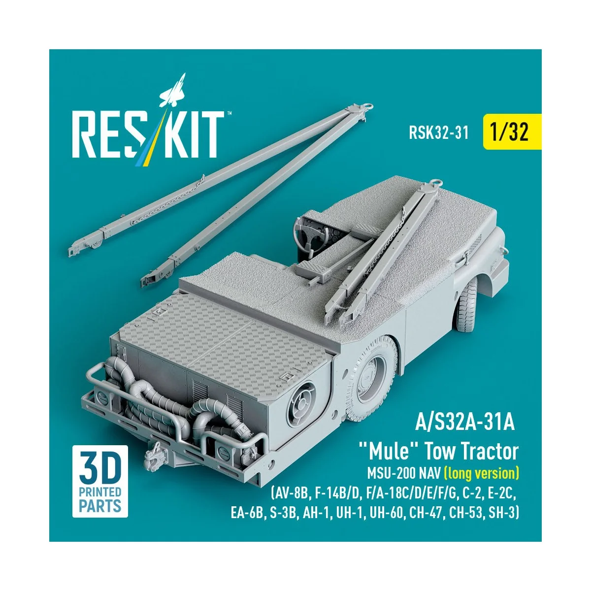 A/S32A-31A Mule Tow Tractor MSU-200 NAV (long version) (AV-8B, F-14...