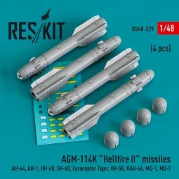 AGM-114K Hellfire II missiles (4 pcs) (AH-64, AH-1, UH-60, SH-60, E...
