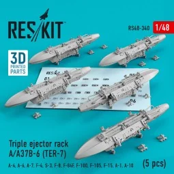 Triple ejector rack A/A37B-6 (TER-7) (5 pcs) (A-4, A-6, A-7, F-4, S...