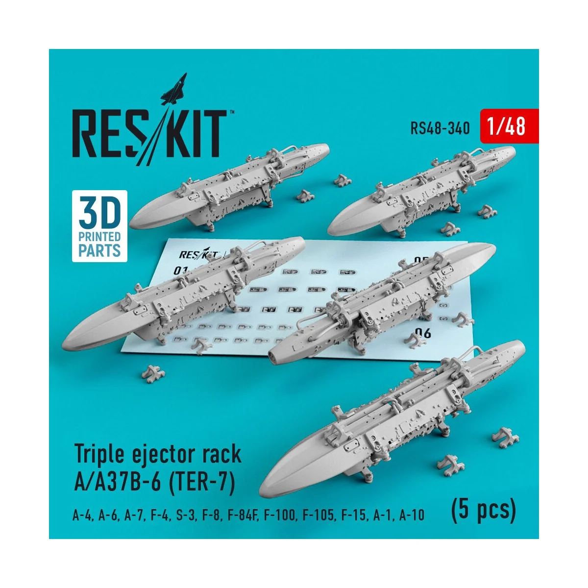 Triple ejector rack A/A37B-6 (TER-7) (5 pcs) (A-4, A-6, A-7, F-4, S...