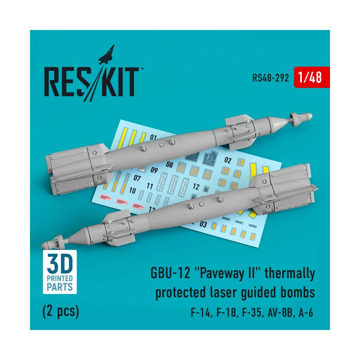 GBU-12 Paveway II thermally protected laser guided bombs (2 pcs) (F...