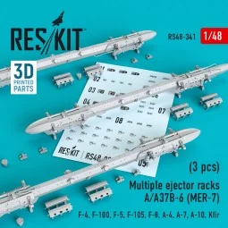 Multiple ejector racks A/A37B-6 (MER-7) (3 pcs) (F-4, F-100, F-5, F...