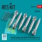 Mk.82 bombs with BSU-86 Snakeye II fins (6 pcs) (F-4, F-5, F-8, F-1...