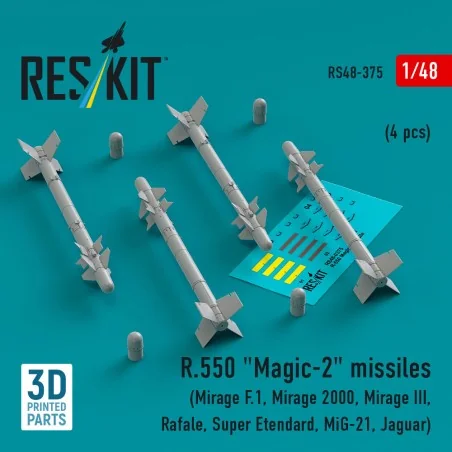 R.550 Magic-2 missiles (4 pcs) (Mirage F.1, Mirage 2000, Mirage III...