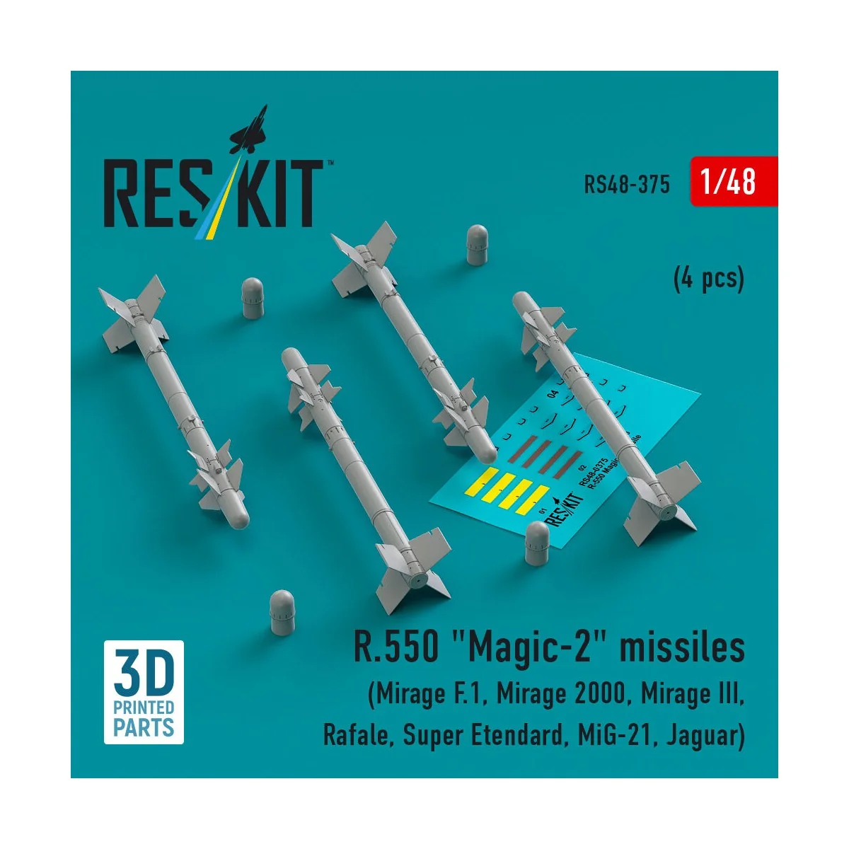 R.550 Magic-2 missiles (4 pcs) (Mirage F.1, Mirage 2000, Mirage III...