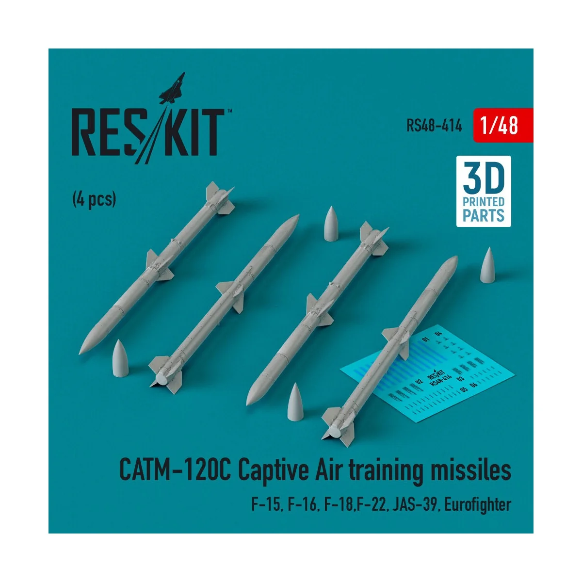 CATM-120C Captive air training missiles (4 pcs) (F-15, F-16, F-18, ...