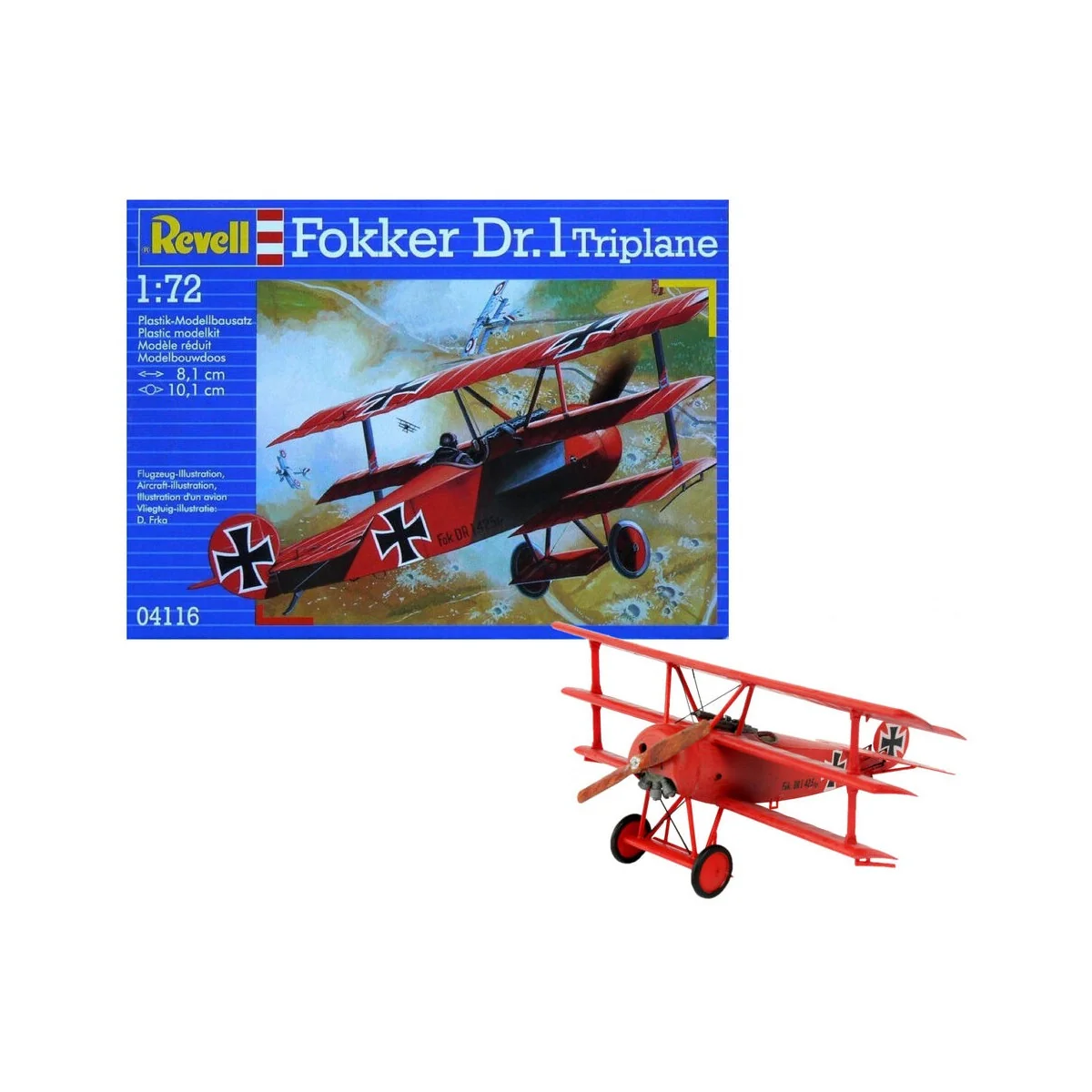 Fokker Dr. 1 Triplane, 1/72 - Revell 04116