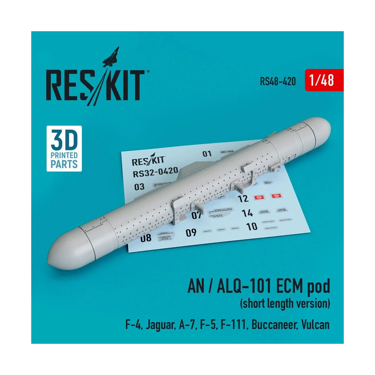 AN / ALQ-101 ECM pod (short length version) (F-4, Jaguar, A-7, F-5,...