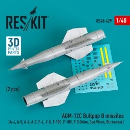 AGM-12C Bullpup B missiles (2 pcs) (A-4, A-5, A-6, A-7, F-4, F-8, F...