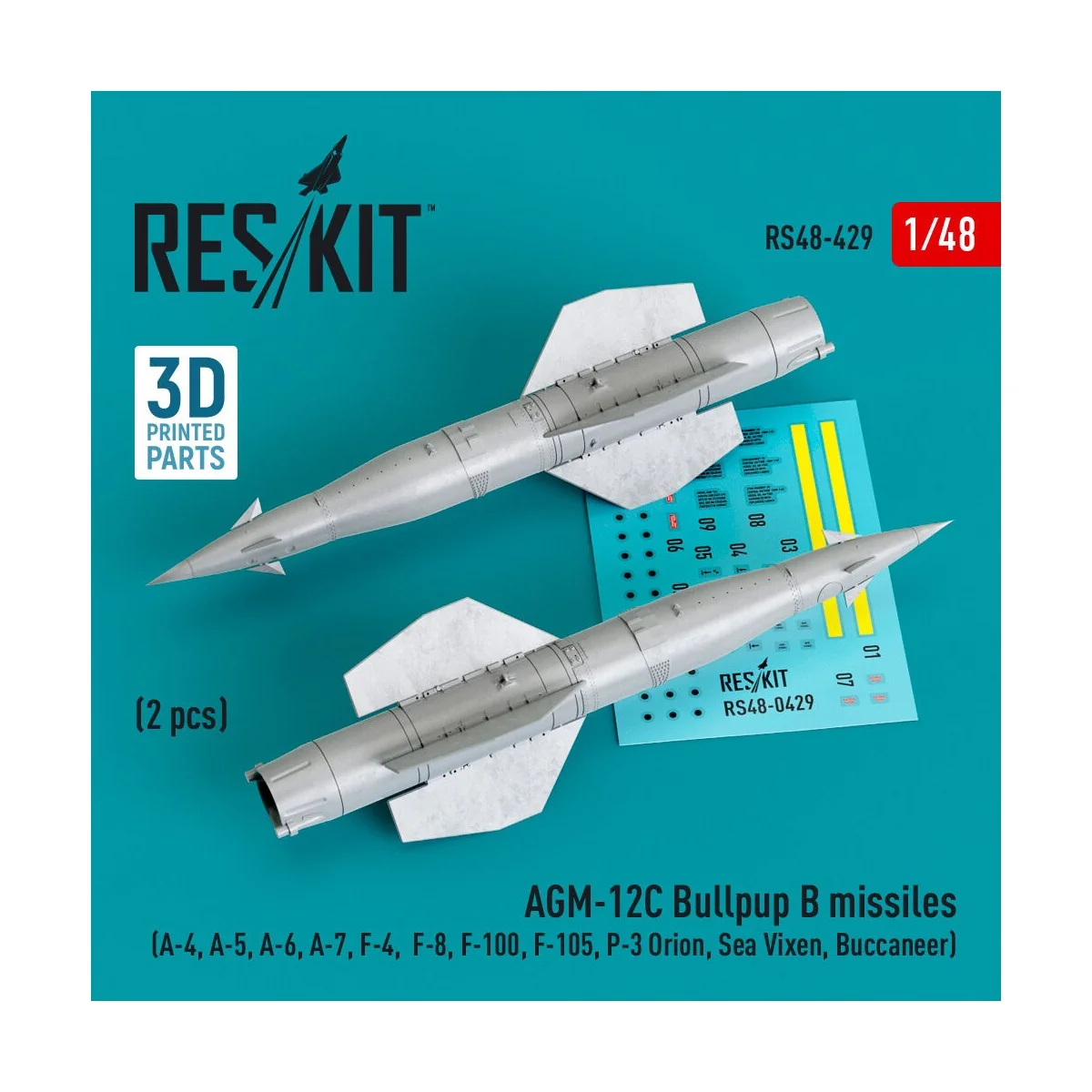 AGM-12C Bullpup B missiles (2 pcs) (A-4, A-5, A-6, A-7, F-4, F-8, F...